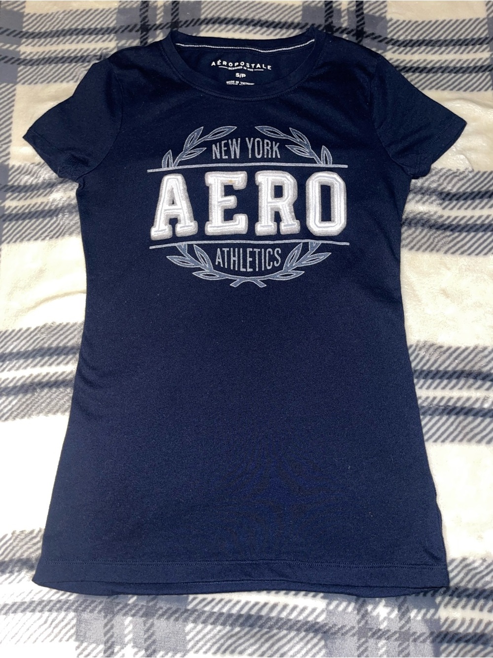 Aeropostale Navy Graphic Logo Tee